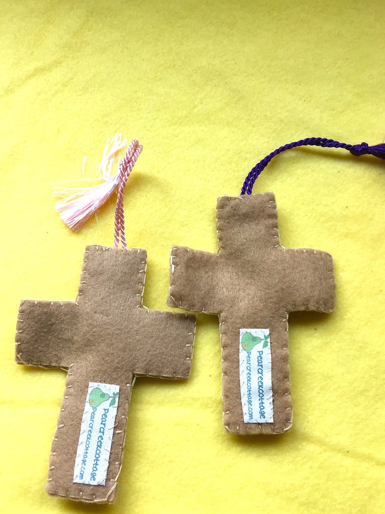 Felt Bookmark Crosses-Bible Journaling-Planner Accessory-Christian Women Gifts-Faith Inspired Gifts-Collage Art-Easter Gifts-Custom Bookmark image 5