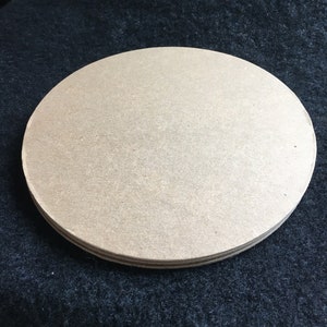 6 Inch Chipboard Circle Die Cuts-6 Circles Blanks-Unfinished- Decoration-Raw Chipboard Circle Shapes-Altered Art Blanks-Large Circles-Canvas