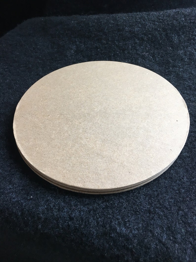 6 Inch Chipboard Circle Die Cuts-6 Circles Blanks-Unfinished Decoration-Raw Chipboard Circle Shapes-Altered Art Blanks-Large Circles-Canvas image 1