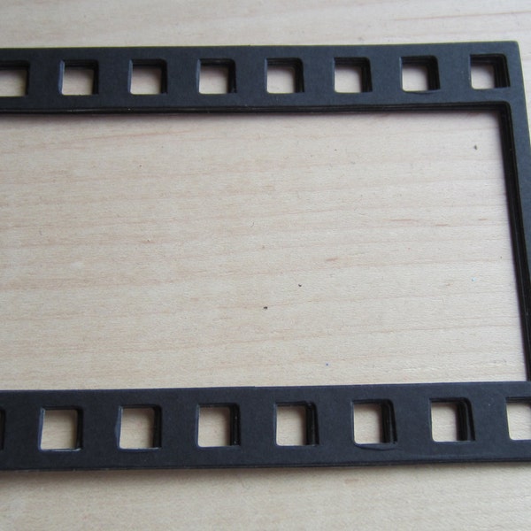 Photo Strip Frames-Film Strip-Stiffened Felt Black Film Strip Frame-Party Shapes-DIY Wedding Decorations-Scrapbook Frames