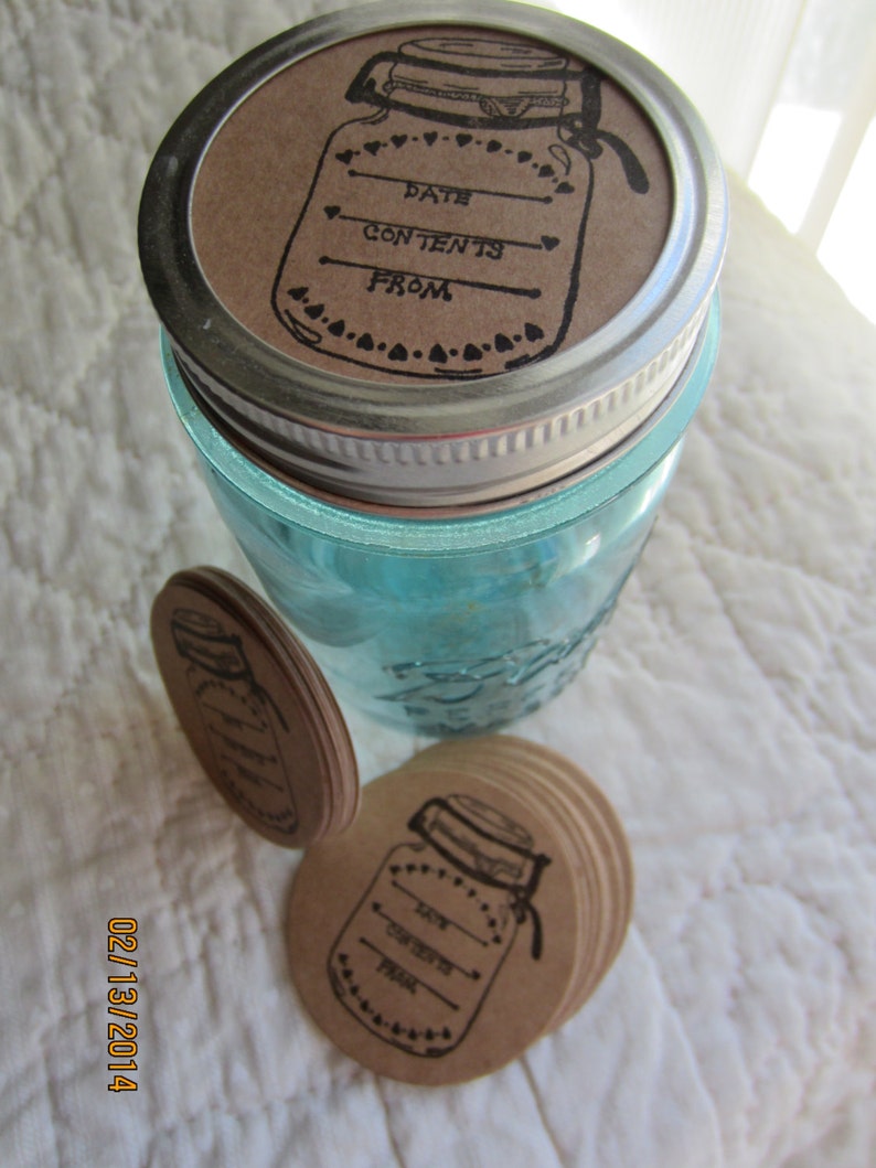 Mason Jar Stickerscanning Jar Labelspreserving Etsy