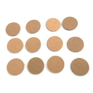 1&quot; Chipboard Circle Die Cuts-Circles Blanks-Unfinished-Decoration-Raw Chipboard Circles-Artist Blanks-Game Pieces-Discs-Planner Accessories