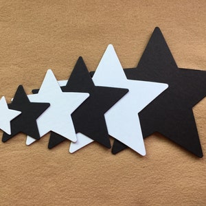 Star Chipboards in 6 Sizes DIY Craft Kits-PartyDecor-Graduation Decor-Super Hero-School Craft Kits-DIY Star Decorations Kits-Wedding Signs image 4