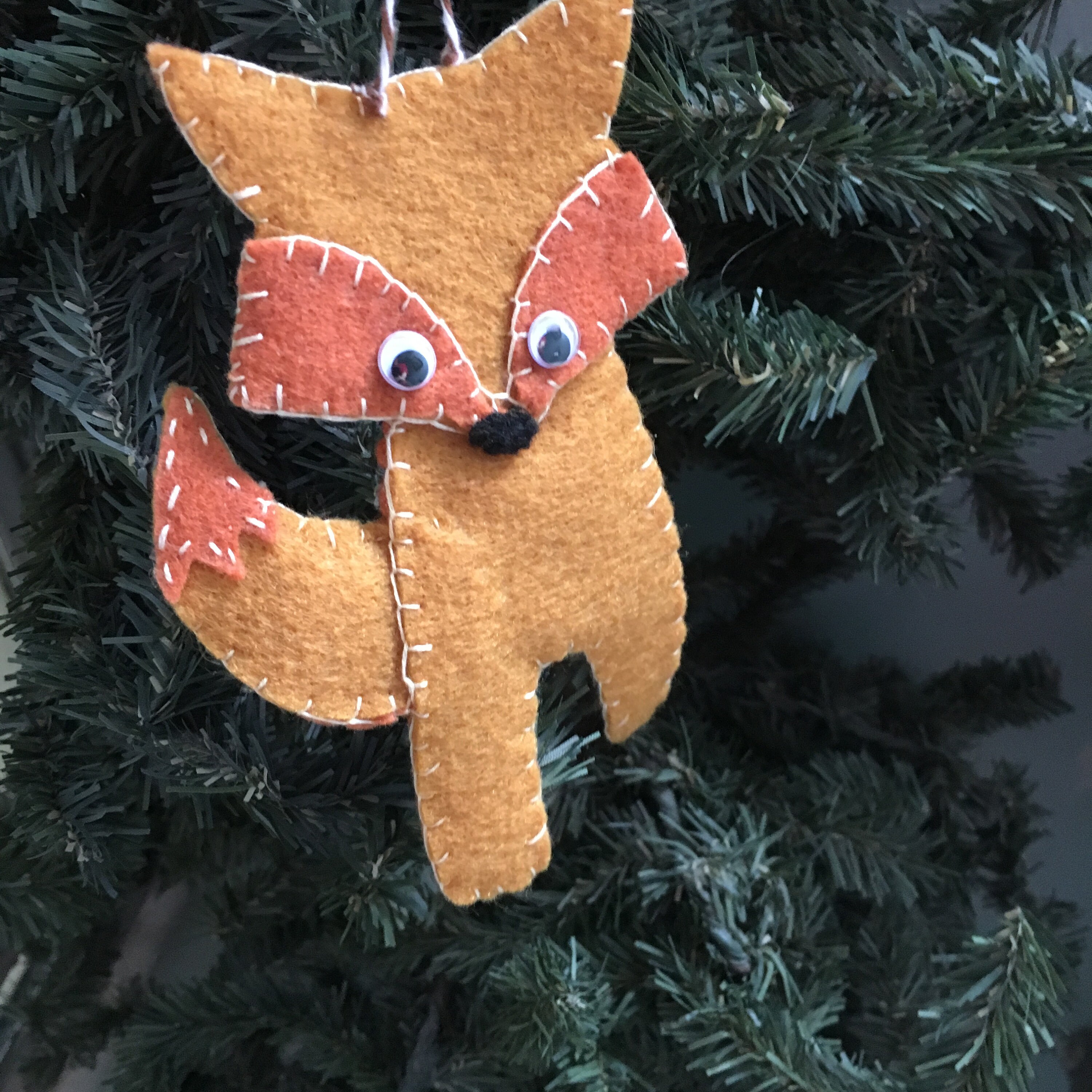 DIY Felt Fox Ornament KitFelt Gift TagFelt Fox Etsy