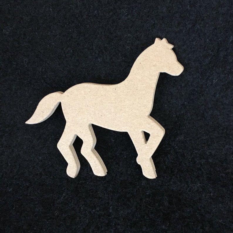 DIY Kits-horses-blank Chipboard Horse Shapes for Decorating-raw ...