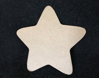 DIY Large Puffy Star Chipboard Shape-Blank Chipboard Star-Teachers Crafts-Tags- Decorating-Mixed Media Blanks-Birthday Party Crafts