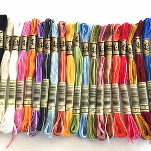 DMC Floss-6 Strand Embroidery Floss-Variegated Colors-You Choose Color-Felt Crafts-Embroidery-Cross Stitch-Black-White-Ecru-Variegated