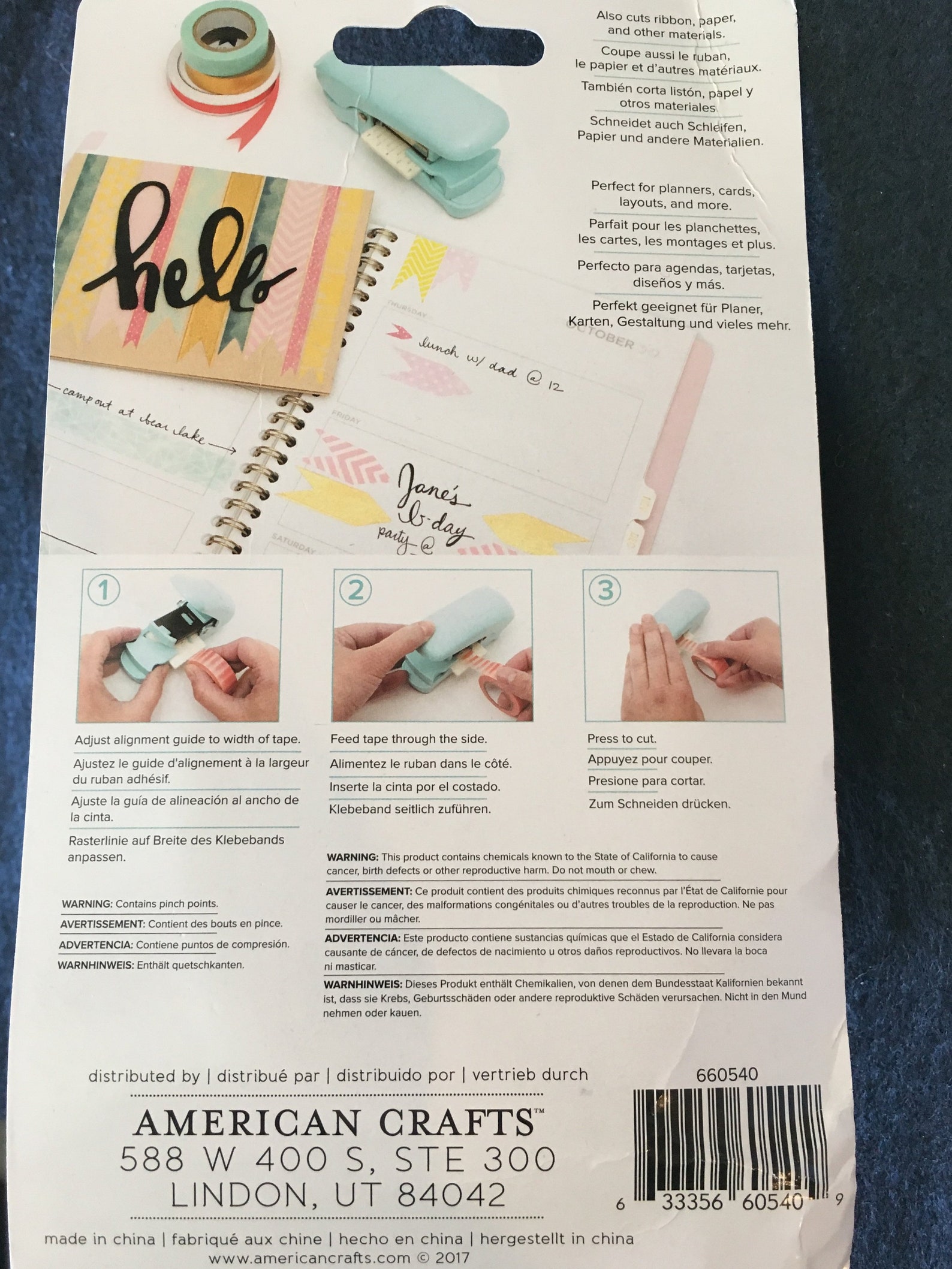 We R Memory Keepers Washi Chomper Punch Washi Tape V Cutter Etsy