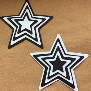 Star Chipboards in 6 Sizes DIY Craft Kits-PartyDecor-Graduation Decor-Super Hero-School Craft Kits-DIY Star Decorations Kits-Wedding Signs image 5