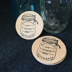 Mason Jar Stickers-Canning Jar Labels-Preserving Stickers-Homestead Canning Stickers-Rustic Wedding Favors-Handmade By Stickers-Brewing