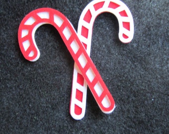 Candy Canes-Stiffened Felt Candy Canes-Christmas Decorations-Christmas Party Garland- Christmas Ornaments-Felt Candy Canes-Planner Accessory