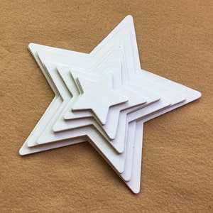 Star Chipboards in 6 Sizes DIY Craft Kits-PartyDecor-Graduation Decor-Super Hero-School Craft Kits-DIY Star Decorations Kits-Wedding Signs image 3