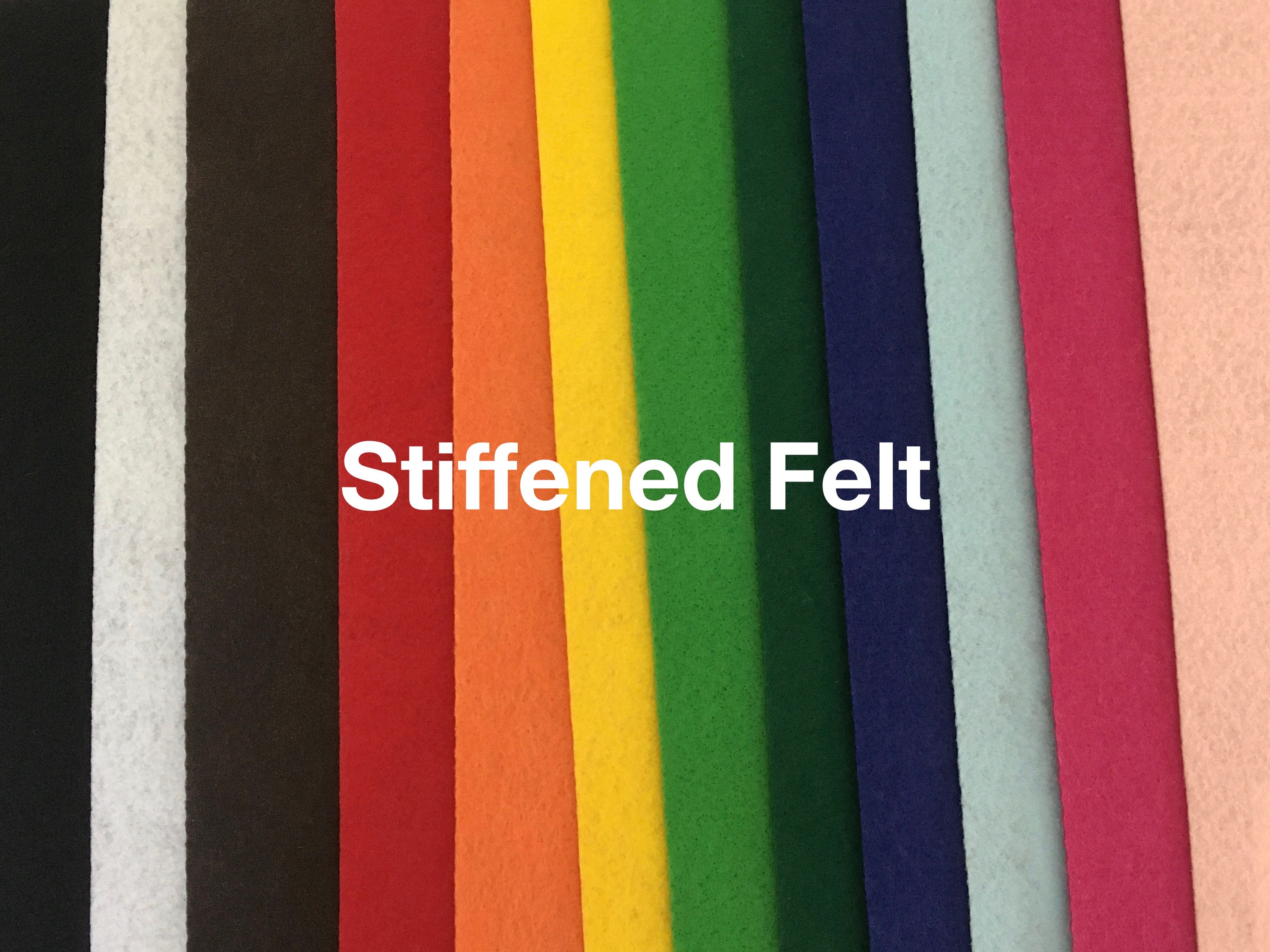 Stiffened Felt- White