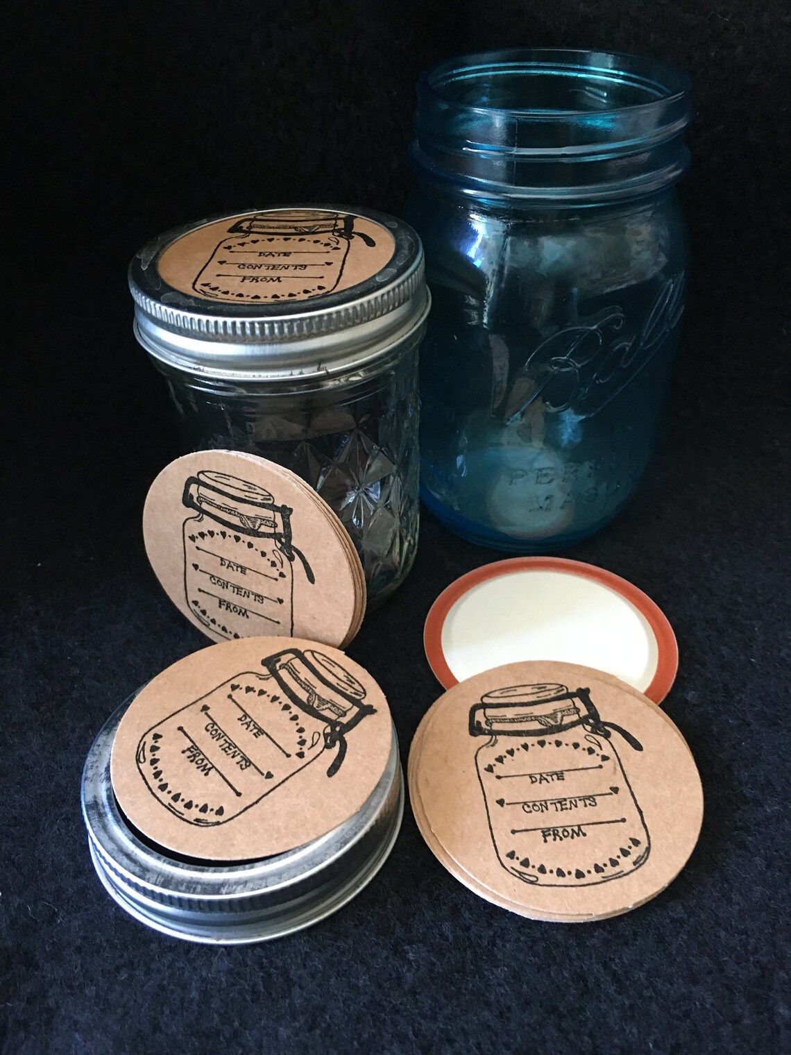 Mason Jar Stickerscanning Jar Labelspreserving Etsy