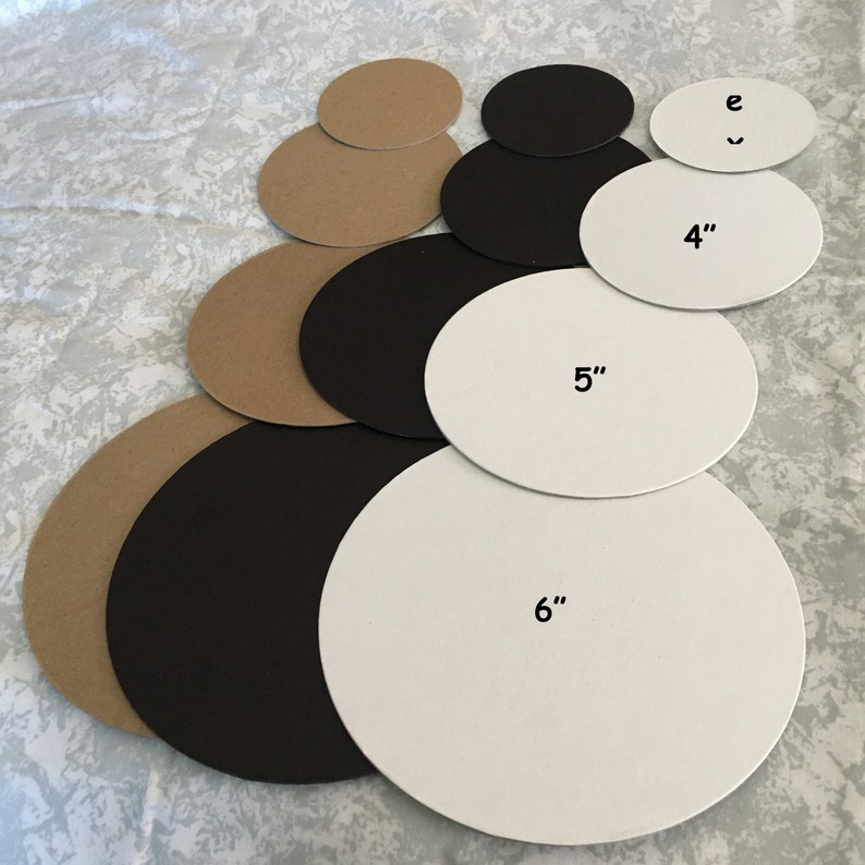 Circle Chipboards in 6 Sizes DIY Craft Kits-Party Decor-School Solar Crafts-Garland Banners-Wedding Decor-Planner Accessories-Circle Blanks