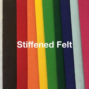 Stiffened Felt Sheets: 9x12 Crafting Felt, Made in USA