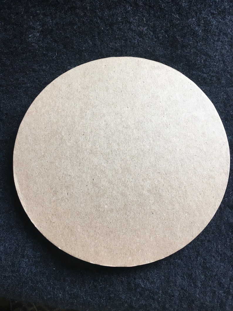 6 Inch Chipboard Circle Die Cuts-6 Circles Blanks-Unfinished Decoration-Raw Chipboard Circle Shapes-Altered Art Blanks-Large Circles-Canvas image 2