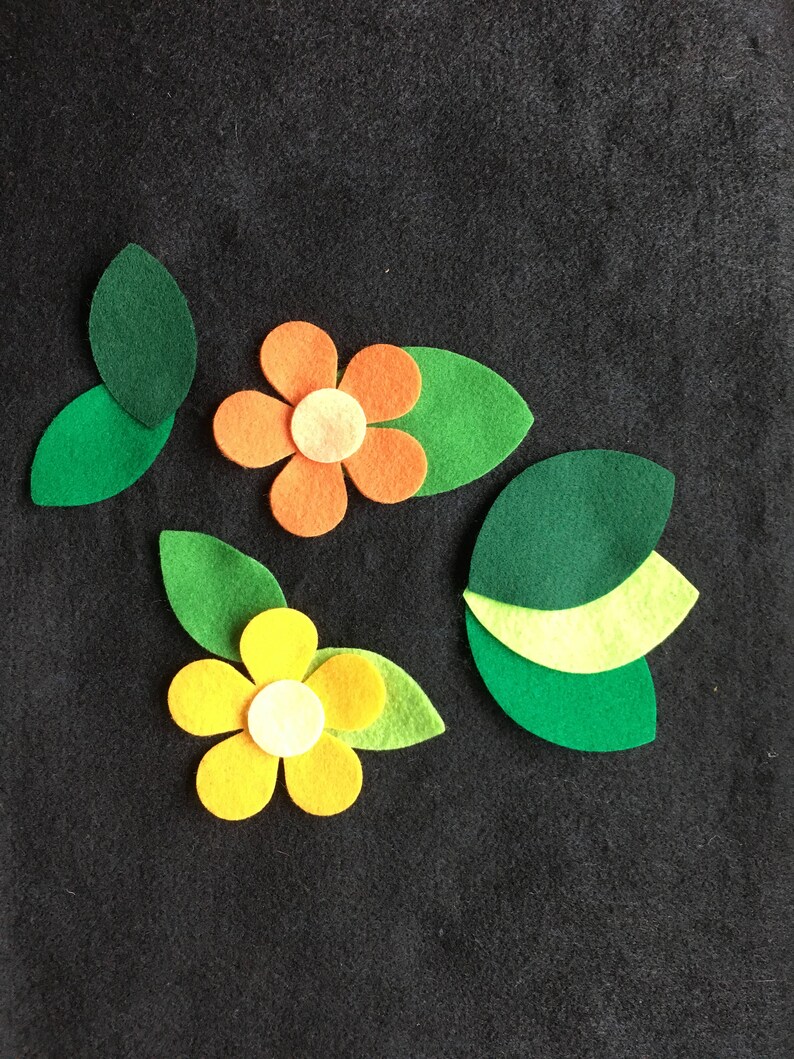 Felt Leaves Kitdiy Kids Craftsparty Decorationsbirthday Etsy