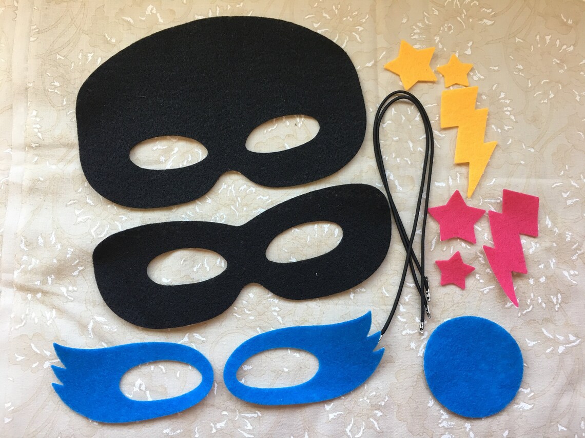 Felt Mask Kitdiy Mask Kitkids Craftsparty Decorationdress Etsy