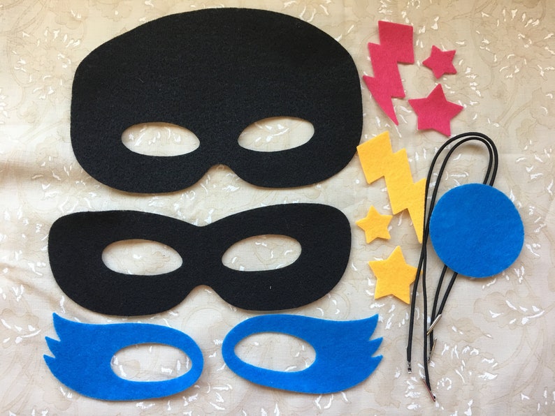 Felt Mask Kitdiy Mask Kitkids Craftsparty Decorationdress Etsy