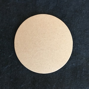 5 Inch Chipboard Circle Die Cuts-6 Circles Blanks-Unfinished- Decoration-Raw Chipboard Circle Shapes-Altered Art Blanks-Large Circles-Canvas