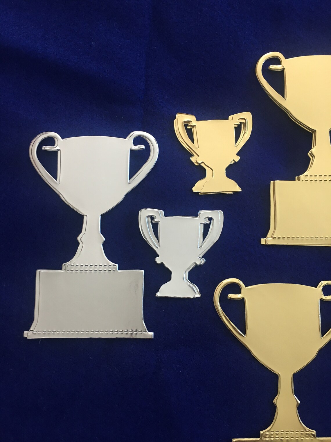 Trophy Stickers-gold & Silver Trophies-world Cup Trophy-achievement ...