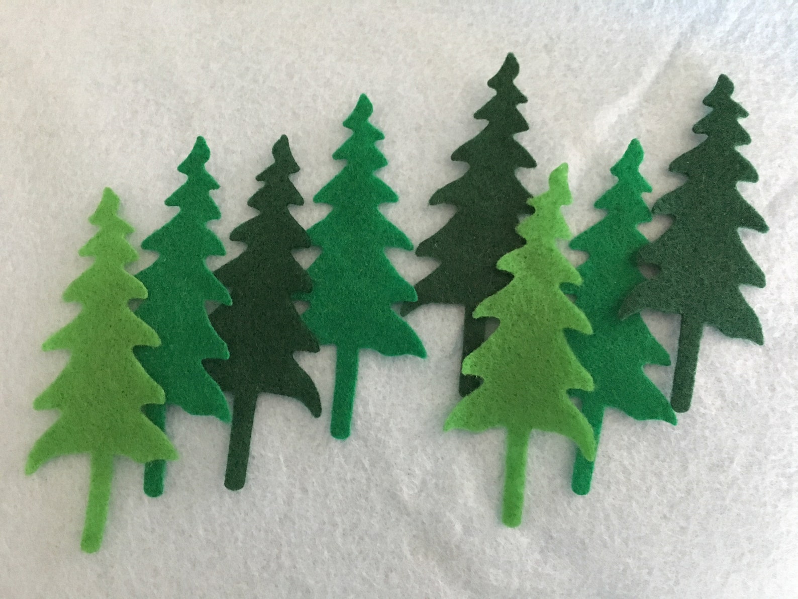 Evergreen Felt Trees50 Piece Die Cut Felt TreesGreen Pine Etsy
