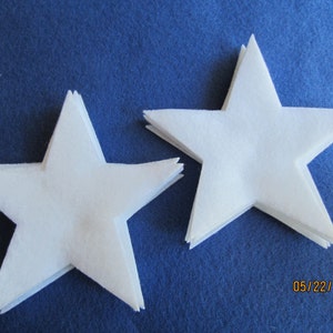 4 Inch Adhesive Backed Felt Stars-Iron On Felt Stars- Quilting-Fabric Appliques-Hair Accessories Decorations-Costume Embellishments