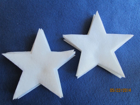 4 Inch Adhesive Backed Felt Stars-iron on Felt Stars Quilting