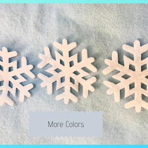 Felt Snowflake-3&quot;Frozen Inspired Decor-Winter Felt Snowflakes-Quilt Appliques-Craft Embellishments-Snowflakes-20 Ct-Christmas Decoration
