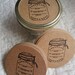 Wide Mouth Mason Jar Stickers-canning Jar Labels Circle Kraft - Etsy