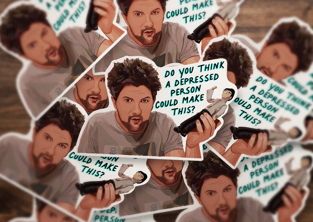 Ben is Not Depressed Vinyl Sticker Waterproof Etsy