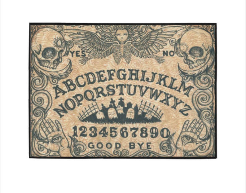 Ouija Board Area Rug Beige