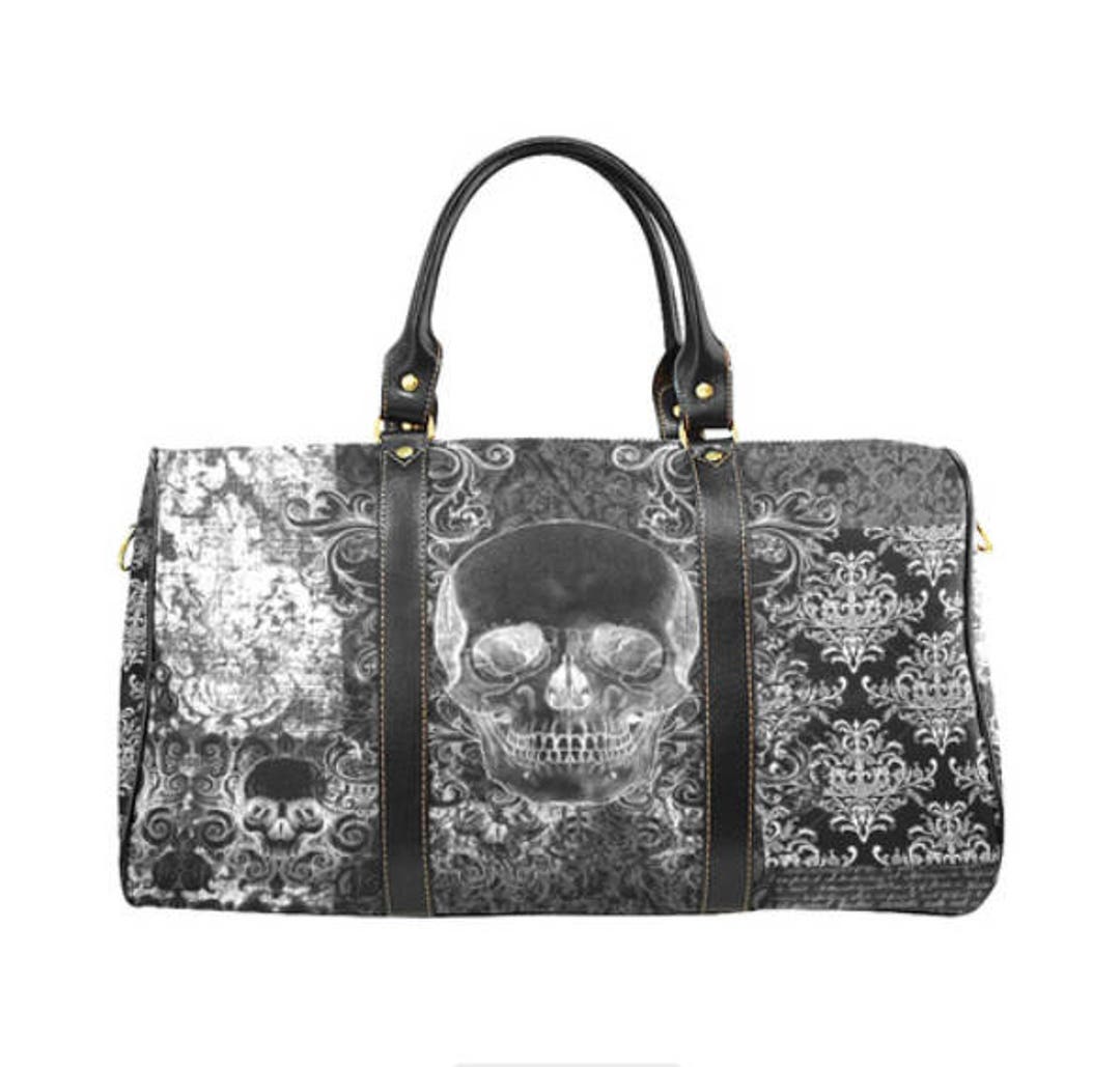 Shabby Chic Skull Waterproof Handbag - Etsy