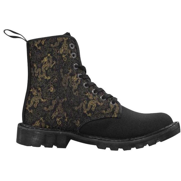 Gold and Black Dragon Boots Gents