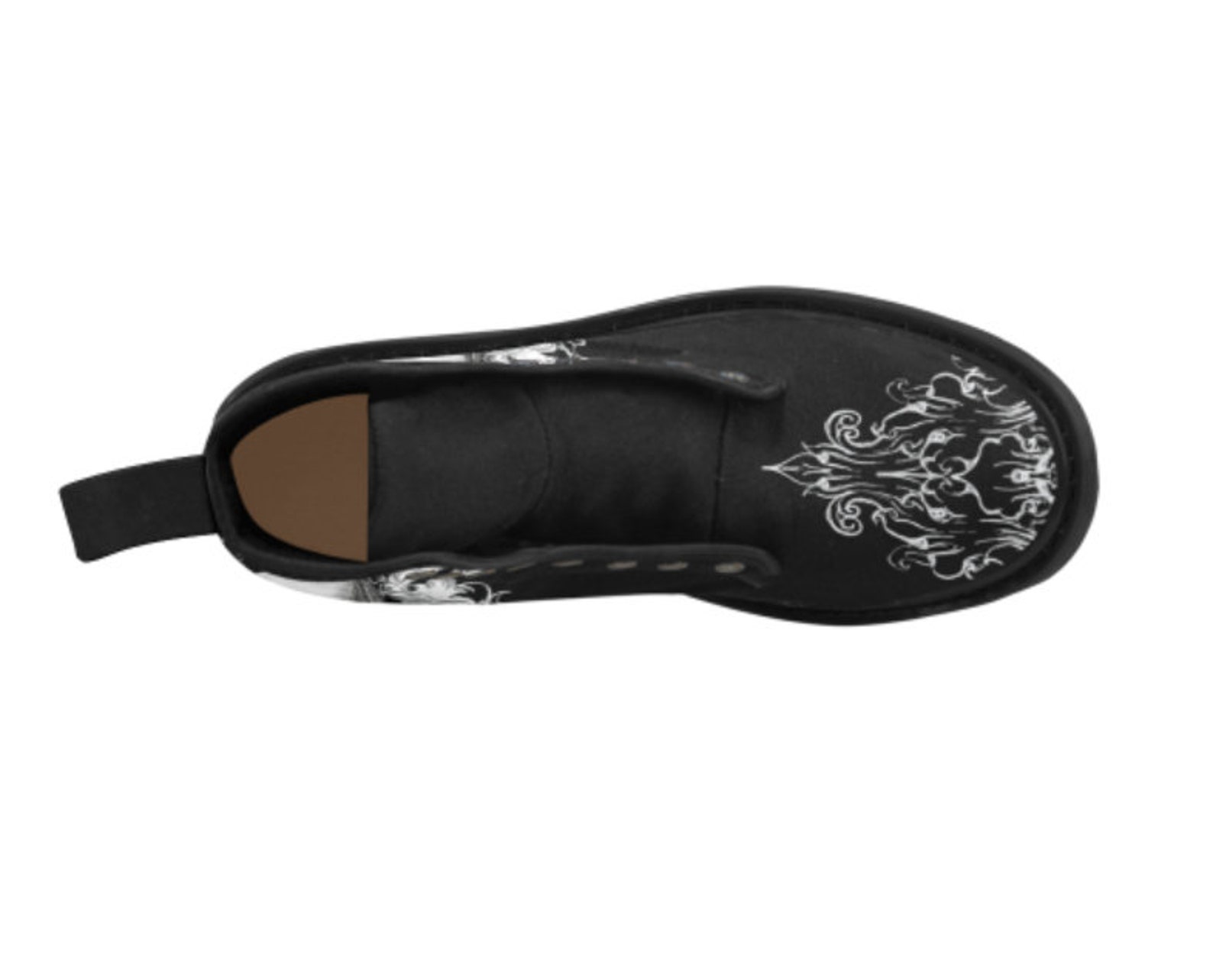 Flower Skull Men's Boots