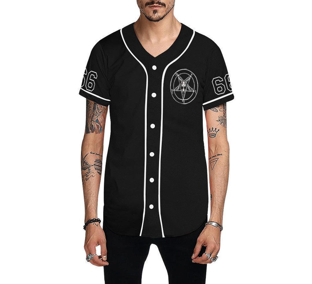 【信頼】 Satan Team 666 Etsy - Jersey Baseball トップス