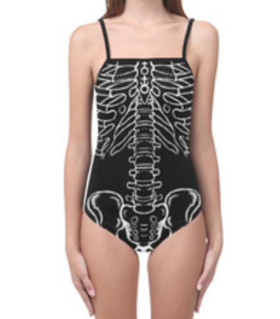 Skeleton One-Piece Swimsuits Novelty Weird Funny Swimwear Swimming Suits Skeleton One-Piece Swimsuits Novelty Weird Funny Swimwear Swimming Suits