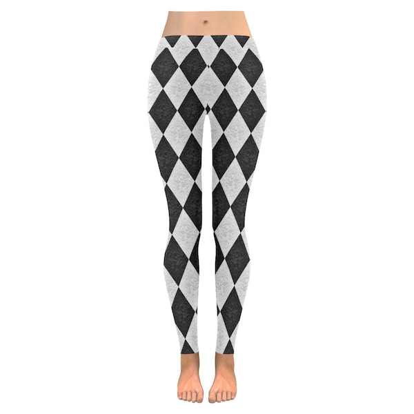 Leggings de damasco arlequín