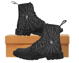Botas de teia de aranha femininas