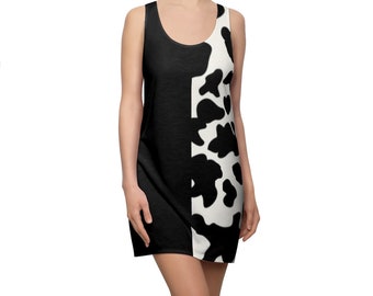 Cow Print Racerback Dress