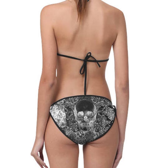 Disover Shabby Chic Skull Bikini Set or Separates