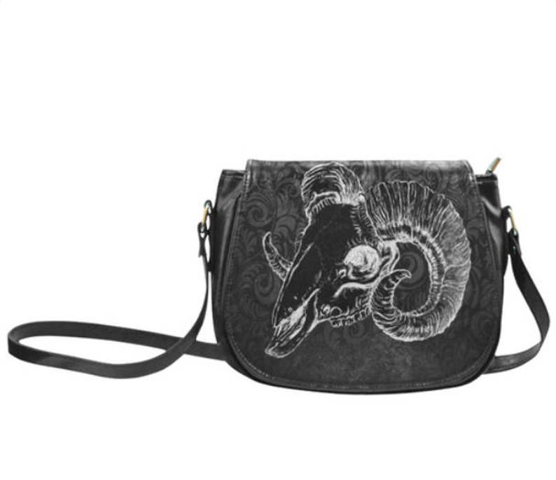 Ram Skull Saddle bag