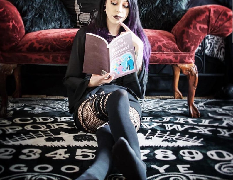Ouija Board Area Rug In Black