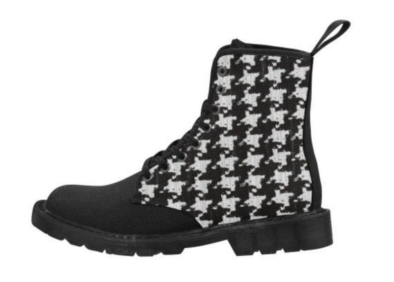 houndstooth boots