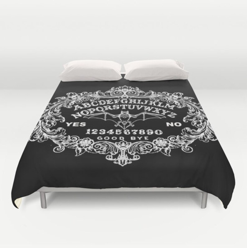 Bat Ouija Duvet Cover Image 0