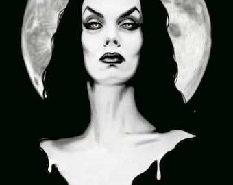 Vampire stretched canvas print