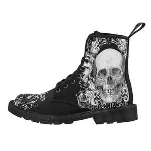 Ornate Skull Boots Gents