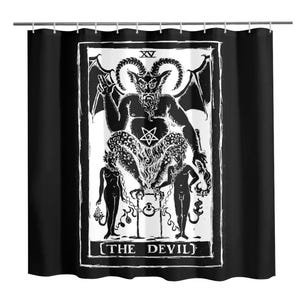 The Devil Tarotkaart Douchegordijn