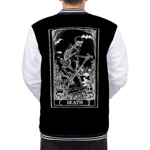 Death Card Terry Knopf Varsity Jacke